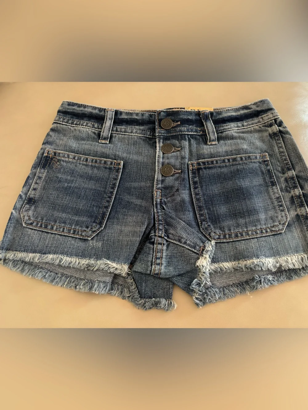 ✨New✨Ralph Lauren Girls' Distressed Denim Shorts with Fringe ✨